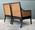 Chinoiserie Vintage Carved Bamboo Cane Lounge Chairs - A Pair For Sale - Image 3 of 12