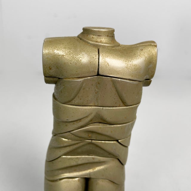 Spanish Nickel-Plated Metal Sculpture of Mini David by Miguel Berrocal, 1968-70 For Sale - Image 13 of 15