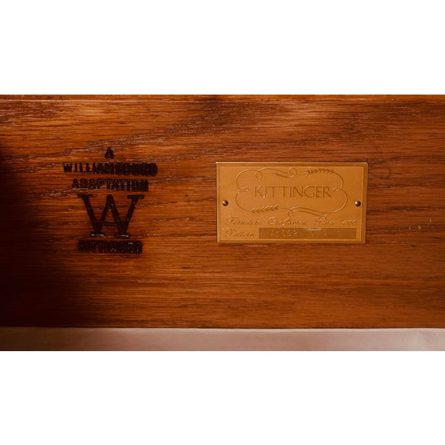 Mid 20th Century Kittinger “Williamsburg Adaptation” Mahogany Bachelor’s Chest, Colonial Williamsburg Licensed, Buffalo Ny, Circa 1950–1975 For Sale - Image 5 of 6