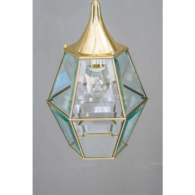 Art Deco Lantern with Original Cut Glasses, 1920s For Sale - Image 15 of 18