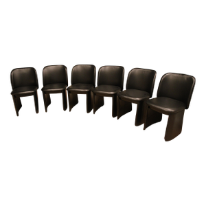 Set of 6 Total Evie Dining Chairs - Sierra Leather
