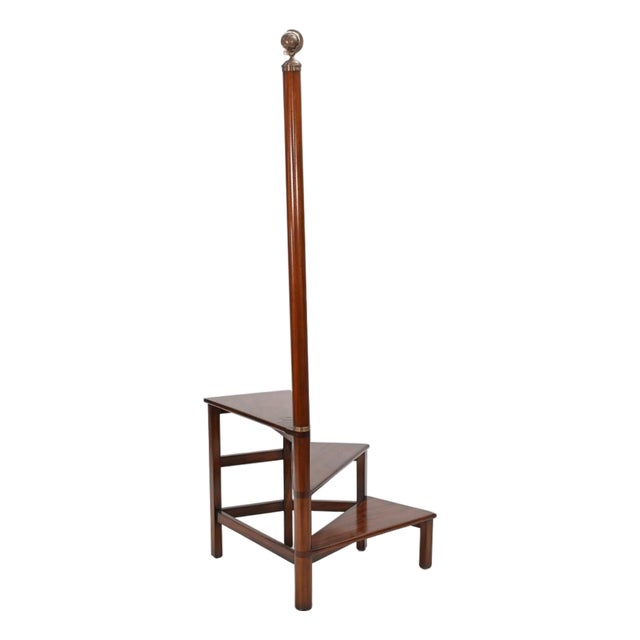Regency Library Steps in Mahogany, Set of 2 For Sale