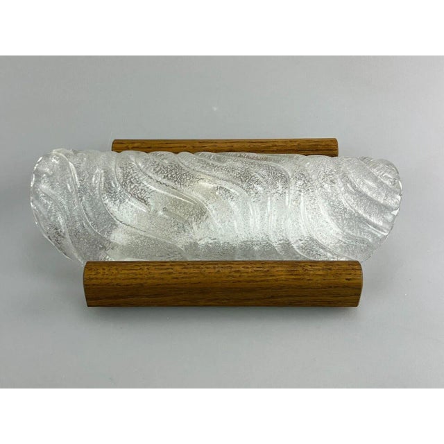 Space Age Wall Lamp in Ice Glass from Fischer Leuchten, 1960s For Sale - Image 6 of 11