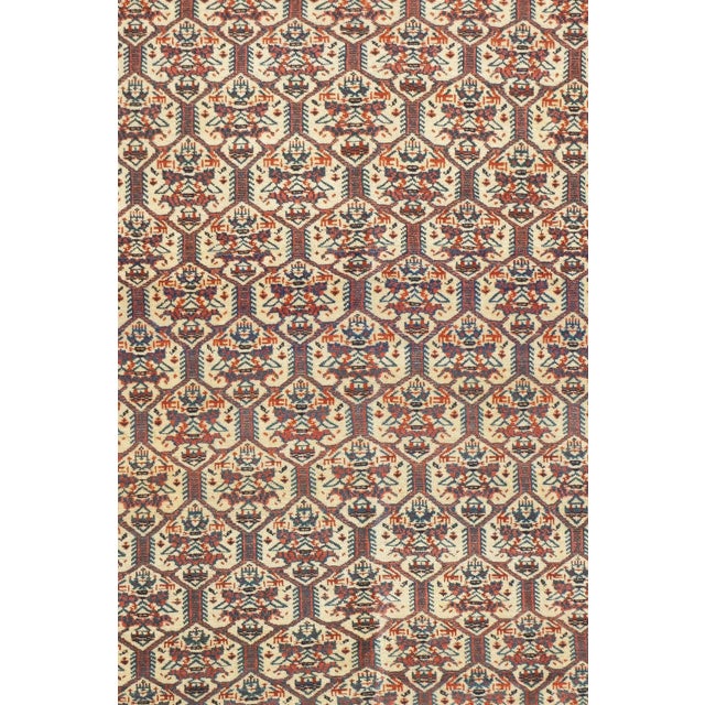 Late 18th Century Antique Persian Farahan Rug 4'4'' x 6'6'' For Sale In New York - Image 6 of 12