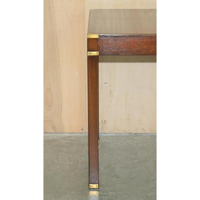 Fine Hardwood Kennedy Military Campaign Writing Table from Harrods London For Sale - Image 4 of 18
