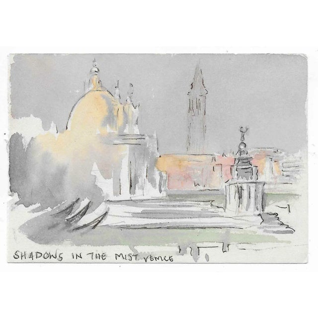 Italian Shadows in the Mist Venice by Ivy Attwell For Sale - Image 3 of 3