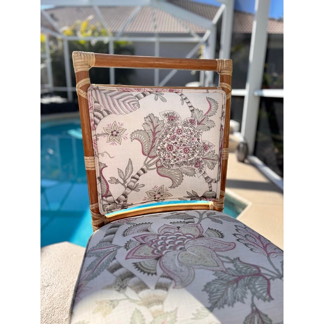 10 McGuire Mid 20th Century, Target Back Rattan Chairs. Beautifully, Professionally Restored With 2 Arm Chairs Included For Sale In West Palm - Image 6 of 12