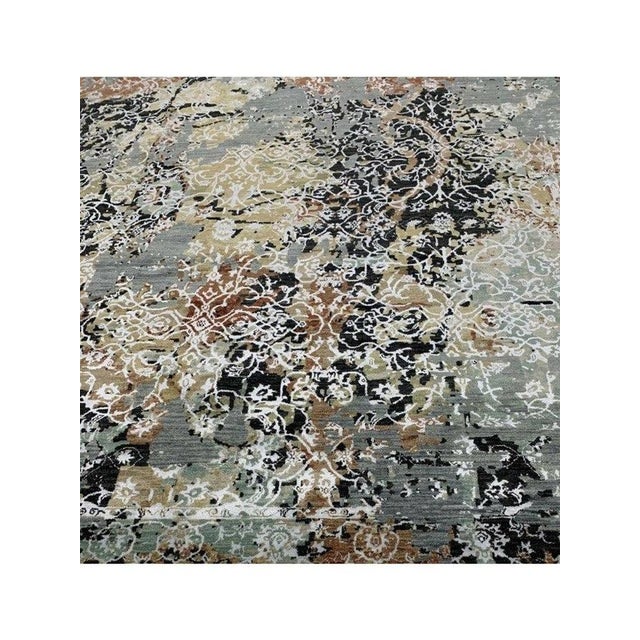 1990s Handwoven Modern Abstract Area Rug 9x12 For Sale In Dallas - Image 6 of 12