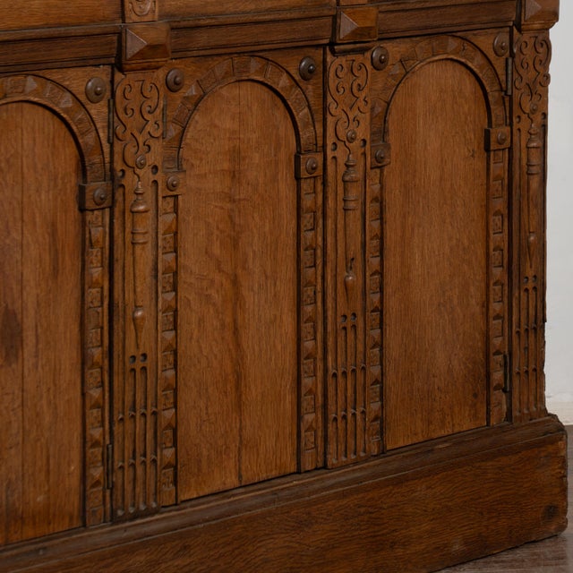 Brown Large French Oak Sideboard Standing Bar, Late 19th Century For Sale - Image 8 of 12