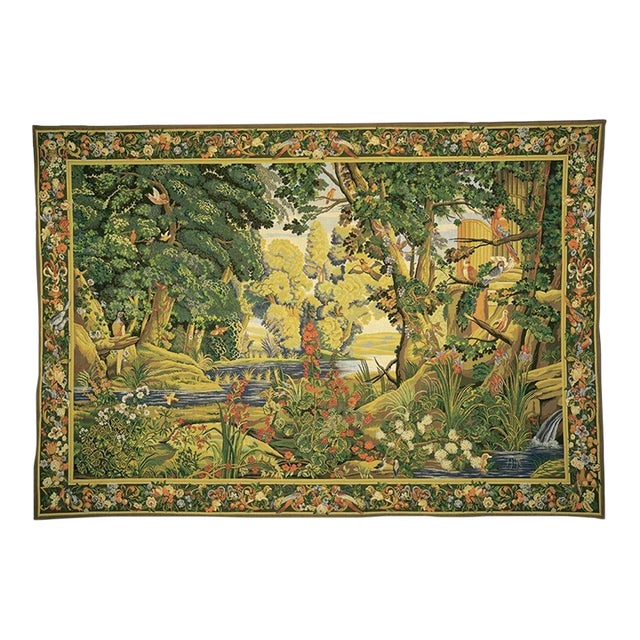 Verdure Tropicale Loom Woven Tapestry (Tropical Greenery) - 266 X 385 Cm (8'9" X 12'8") - Requires Concealed Wooden Batten For Sale