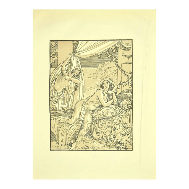 Ferdinand Bac, The Thoughtful, Lithograph, 1922 For Sale
