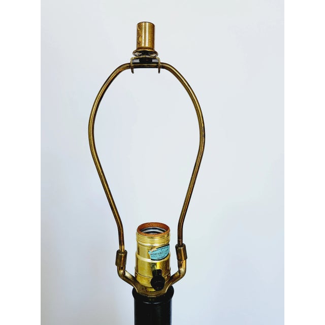 Mid Century Modern Drip Glaze Pottery Table Lamp For Sale - Image 10 of 12
