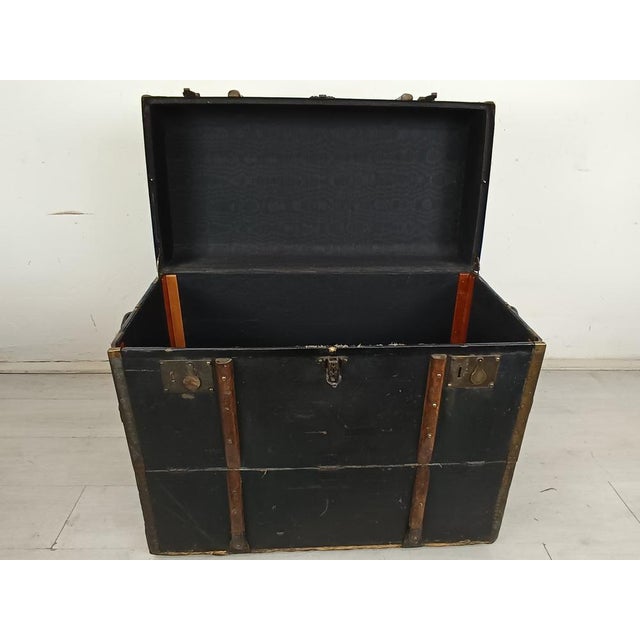 Black Malle Automobile Trunk by Moritz Madler, 1920s For Sale - Image 8 of 18