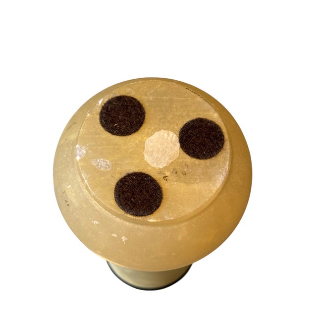 Mid Century Italian Golden Alabaster Box and Vase Set For Sale - Image 17 of 18