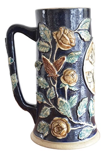 Biedermeier Mug from Mettlach, 1840