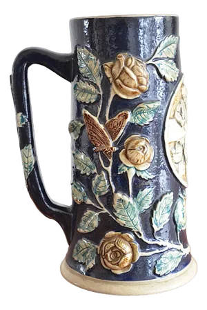 Biedermeier Mug from Mettlach, 1840