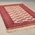 Red Antique Handmade Cotton and Wool Bukhara Rug, Pakistan For Sale - Image 8 of 8