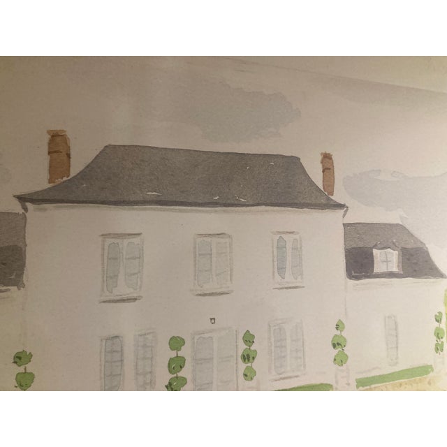 Chateau Painting Printed on Large Canvas For Sale - Image 9 of 12