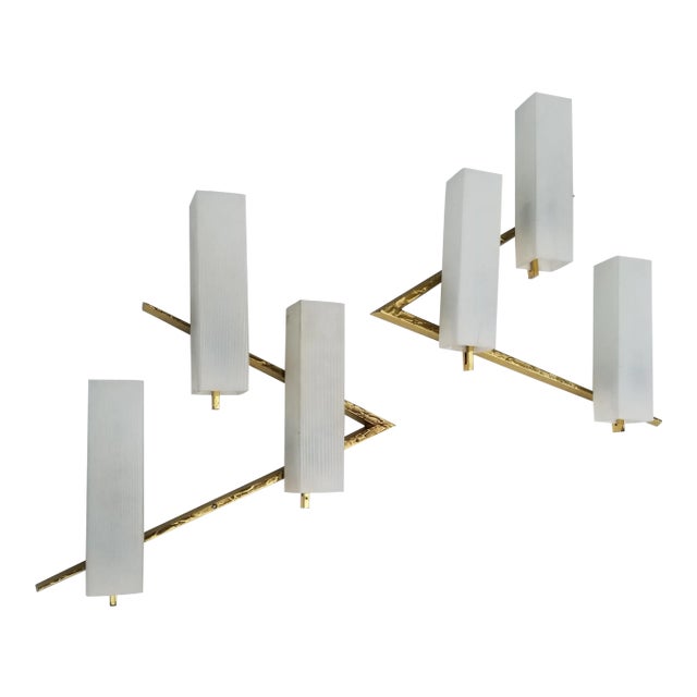 1970s Maison Arlus Bronze Sconces - a Pair For Sale