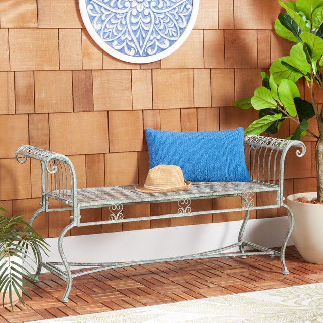 The enchanting designs of the Victorian era come to contemporary outdoor decor in this elegant Brielle Bench. Crafted of...