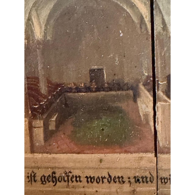 1873 German Votivtafel Prayer Station, Religious Folk Painting For Sale In Aspen - Image 6 of 7