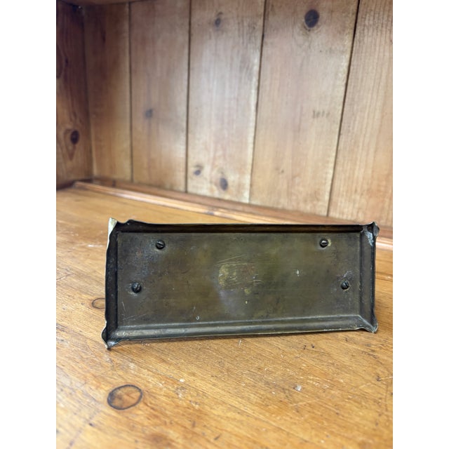 Early 20th Century Vintage English Brass Fox Letter Rack For Sale - Image 5 of 5