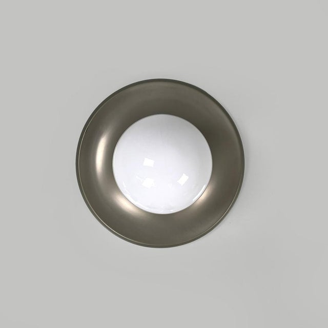 Flos Mid-Century Modern Italian Matte Metal Wall Lamp Light Ball attributed to Achille and Pier Giacomo Castiglioni for Flos, 1960s For Sale - Image 4 of 15