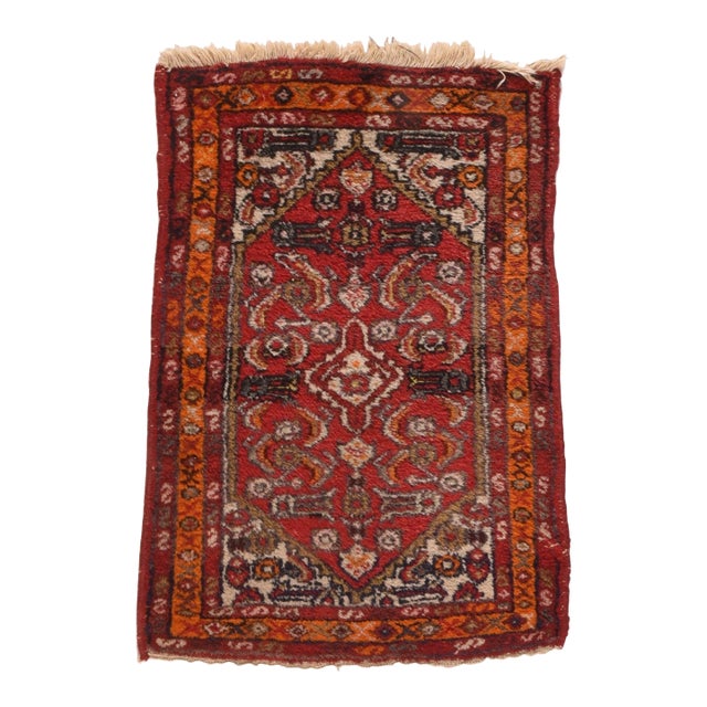Vintage Hamedan Rug 1'10'' X 2'8'' For Sale