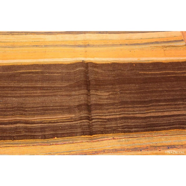 Nazmiyal Collection Warm Colors Vintage Moroccan Flatweave Rug For Sale - Image 4 of 6