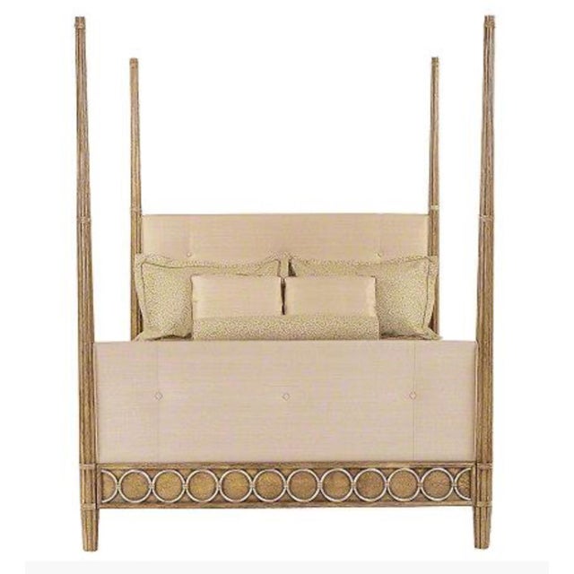King Upholstered Headboard and Footboard For Sale - Image 12 of 12