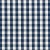 Schumacher Elton Cotton Check Fabric in Navy For Sale
