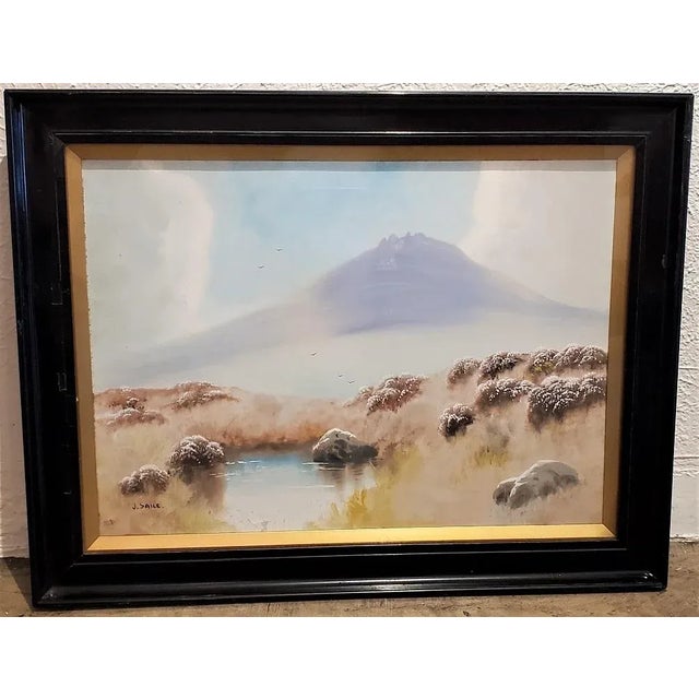 Pair of 19c J Saile Scottish Highland Watercolors For Sale - Image 10 of 12