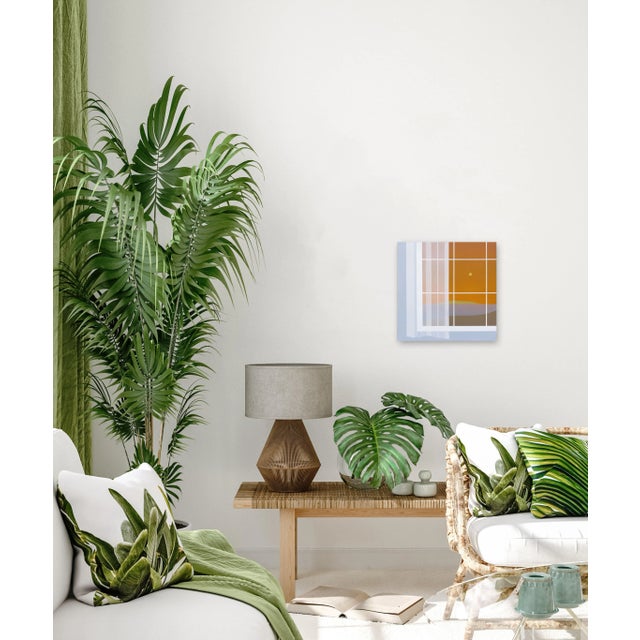 White Summer Story - Minimalist Figurative Landscape Original Artwork by Mike Gough For Sale - Image 8 of 9