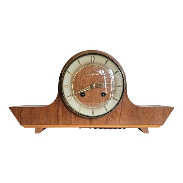 Mantelpiece with Clock from Junghans, 1930s For Sale