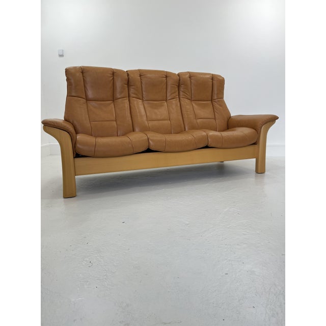 Stressless 3-Seater Sofa from Ekornes, Norway, 1980s For Sale - Image 15 of 17