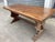 Wood French Vintage Solid Oak Monastery Table For Sale - Image 7 of 12