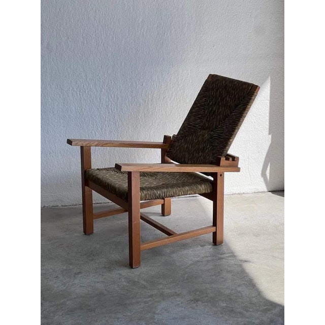 Brutalist Rustic Chair with Folding Backrest, 1960s For Sale - Image 13 of 13