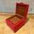 Vintage Red Leather Box Triberger Wasserfälle Germany For Sale - Image 11 of 18