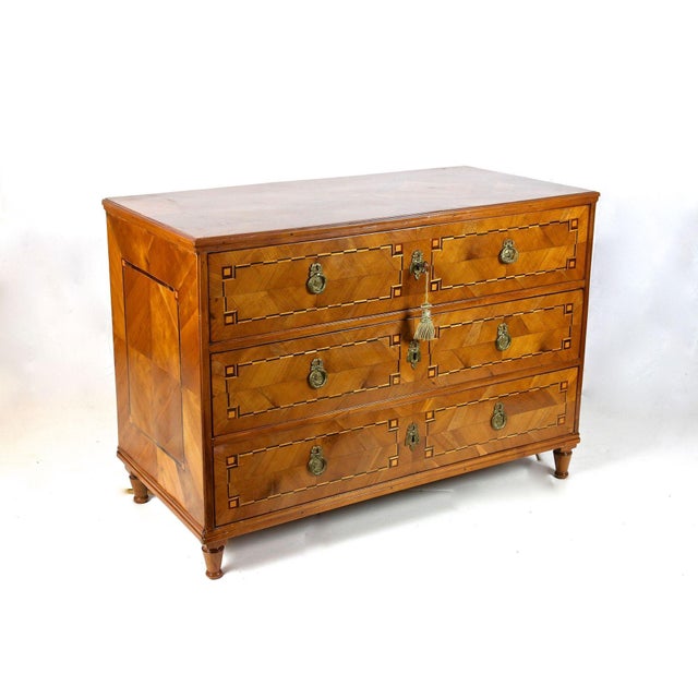 Josephinism Period Cherry Chest of Drawers, Austria, 1790 For Sale - Image 16 of 17
