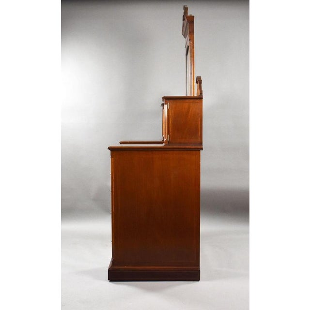 Victorian Marquetry Inlaid Dressing Table from Edwards & Roberts, 1885 For Sale - Image 4 of 14
