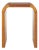 Liasonya Curved Waterfall Accent Table in Natural For Sale