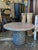 Black Round Black Terrazzo Outdoor Dining Table For Sale - Image 8 of 8