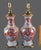 Vintage Table Lamps Floral Asian Japanese Imari Brass Base - a Pair For Sale - Image 10 of 17