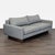 This Room & Board loveseat features a clean, modern design with plush cushions and sturdy wooden legs. The gray fabric is...