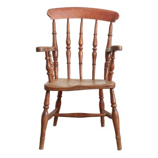 Antique Spindle Back Windsor Chair For Sale