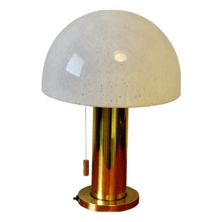 Mushroom Table Lamp from Glasshutte Limburg, 1970 For Sale