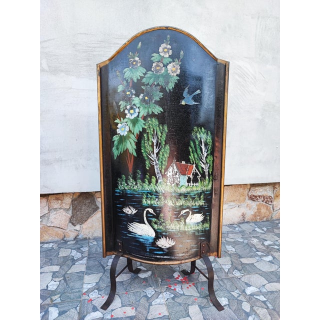 Art Nouveau Fireplace Screen, 1890s For Sale - Image 6 of 6