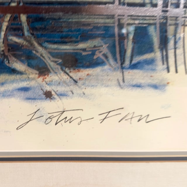 Mid 20th Century Limited Edition "Lotus Fan" Print by William Gatewood For Sale In Miami - Image 6 of 10