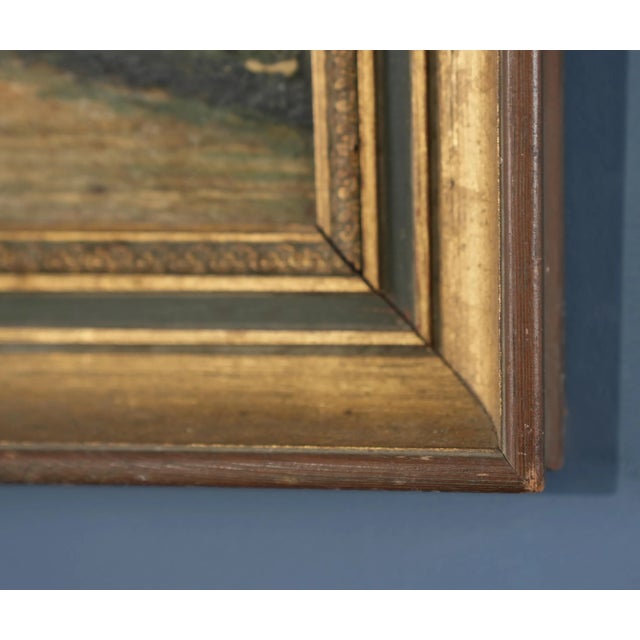 Paint Lancaster Covered Bridge Original Oil Painting 1940'S For Sale - Image 7 of 12