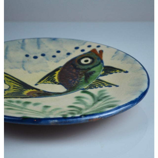 Spanish Puigdemont Ceramic Fish Wall Plates, 1960s, Set of 2 For Sale - Image 4 of 17